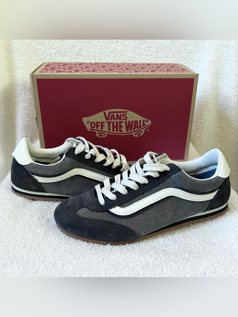 Vans Suede Navy/Pewter Super Lowpro sneakers